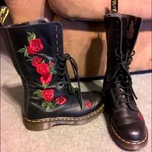 Dr. Martens 14-eye Mid-calf Leather Vonda Boots